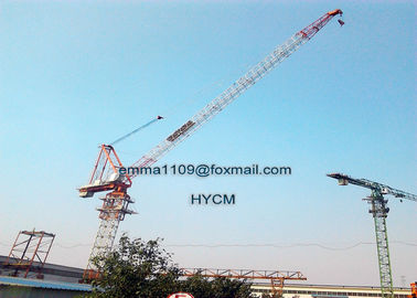 China 12tons D5030 Luffing Tower Crane 50 meters Lifting Jib Lenght 3.0t End Load supplier