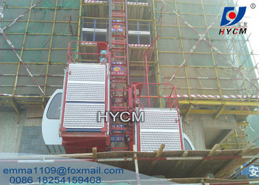 China SC100/100 2*1000KG Twin Cage Construction Elevator Building Hoist Electric Mast Climbing supplier