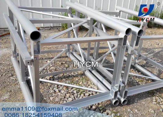 China Machinery Spare Parts 76*6mm Galvanized Mast Section For Building Hoist supplier