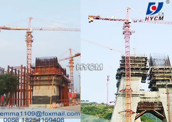 China Self Rising Tower Crane TC6020 Max Jib Length 60 meters 10TON Capacity supplier
