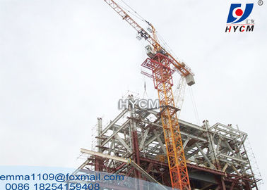 China QTZ5013 Hammerhead Tower Crane 2.5m Block Mast Sections 10 Story Building supplier