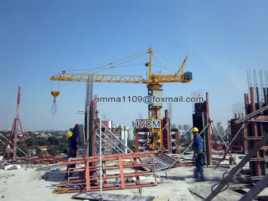 China QT10 Smaller Inner Climbing Tower Crane 6m Jib Length 1t Load Capacity supplier