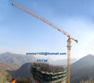 China Big 20t Load Flat Top Tower Crane PT7532 Model Cat Head Type supplier