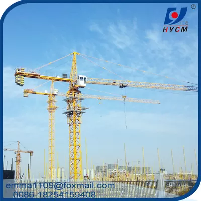 China TC6012 Self Erecting Topkit Tower Crane Double Top Slewing Type 6T Load supplier