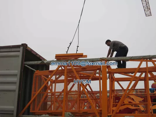 China TC5013 Topkit Tower Crane Fixed with Hammer Head Type 5t Load Parameter supplier