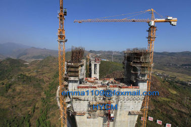 China Good TC7032 12T Topkit Tower Crane 70m Boom 3m Potain Mast Section supplier