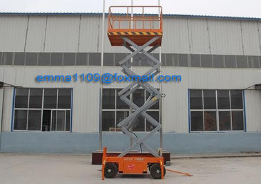 China SJY0.3-12 Mobile Scissor Lift Platform 300kg Load 12m Platform Height with AC Power supplier