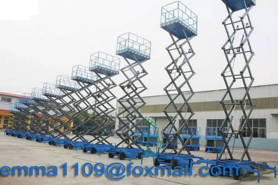 China 300kg SJY0.3-12 Scissor Working Platform 14m Working Height Hydraulic System Rise supplier