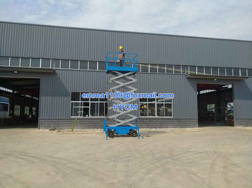 China 500kg SJY0.5-6 Scissor Working Platform 8m Working Height Hydraulic Climbing Type supplier