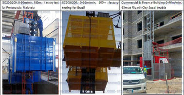 China SC200 Construction Elevator 2 tons 60m Building Site Hoist With Images and Catloge supplier