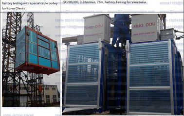China OEM 4000kg Construction Passenger Elevator with SRIBS Anti-fall Safety Device supplier