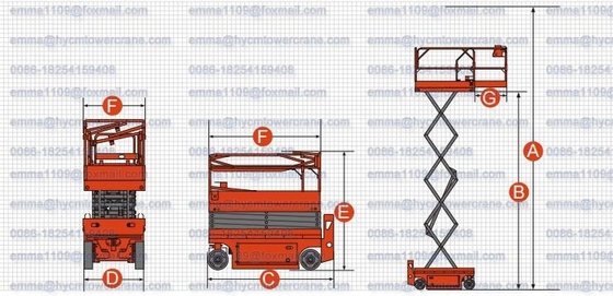 China Battery Electric Drive type Self Moving Scissor Lift Working Platform supplier