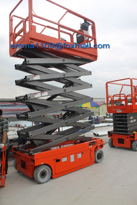 China 300kg 12m Platform Height Hydraulic Scissor Lift Mobile Skyjack Platform supplier