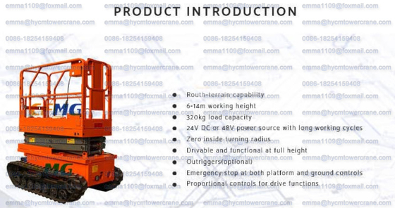China CFPT1012LD 320kg Load for 2 Workers with Crawler Scissor Lifts For Aerial Working supplier