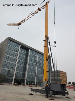 China 2T Fast Climbing Types Of Self Erecting Tower Crane With Mobile Wheels supplier