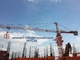 TC6013 8t Topkit Tower Crane Top Slewing 1.6*3m Split Type Mast Section  In Kyrgyz supplier