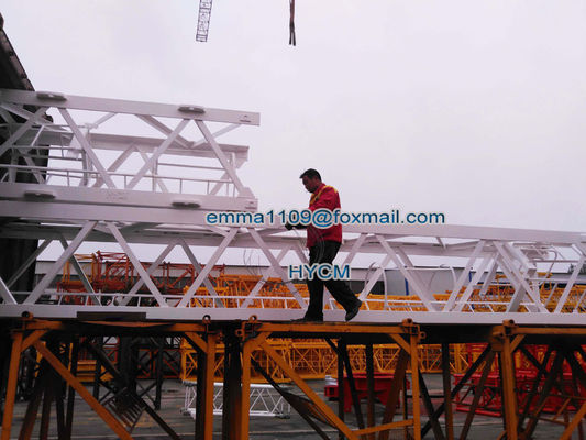 D63-2520 25M Jib Boom Luffing Tower Crane 1.2*3m Mast Section 6t
