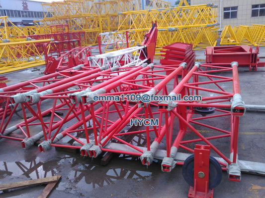 6t QTD2520 Small Luffing Tower Crane 25m Jib Length 1.2m Mast Secitons