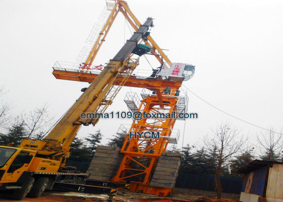 D5020 Luffing Jib Crane Tower 50M Arm 10 tons Load Full VFD Mechanisms