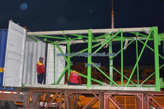 10tons TC6515 Building Construction Tower Kren Fixing Angle Foundation Crane