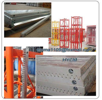 LG60 Steel Building Hoist Spare Parts 40*60*1508mm Racks Ex Work