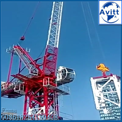 D5020 Luffing Jib Crane Tower 50M Arm 10 tons Load Full VFD Mechanisms