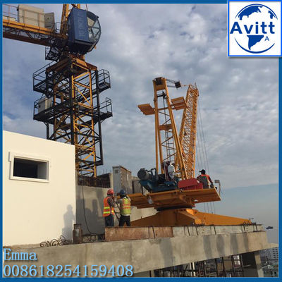 Remove Inner Tower Crane QD3015 Derrick Luffing Tower Crane 30m Working Jib