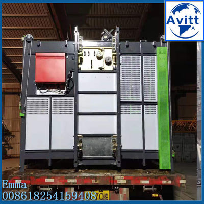 2000kg Building Construction Hoist Single Elevator Cage Without Cab