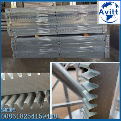 High Strength Reliable Standard 1508mm M8 Racks For Construction Hoist