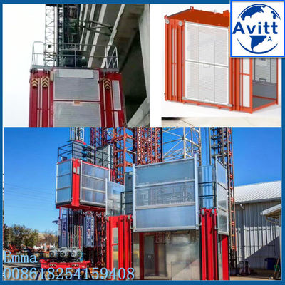 4tons VFD Inverter control Rack and Pinion Building Elevator Hoist Low or Middle Speed