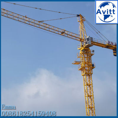 8t Topkit Head Tower Cranes TC5015 50M Working Arm Boom For 80m Buildings